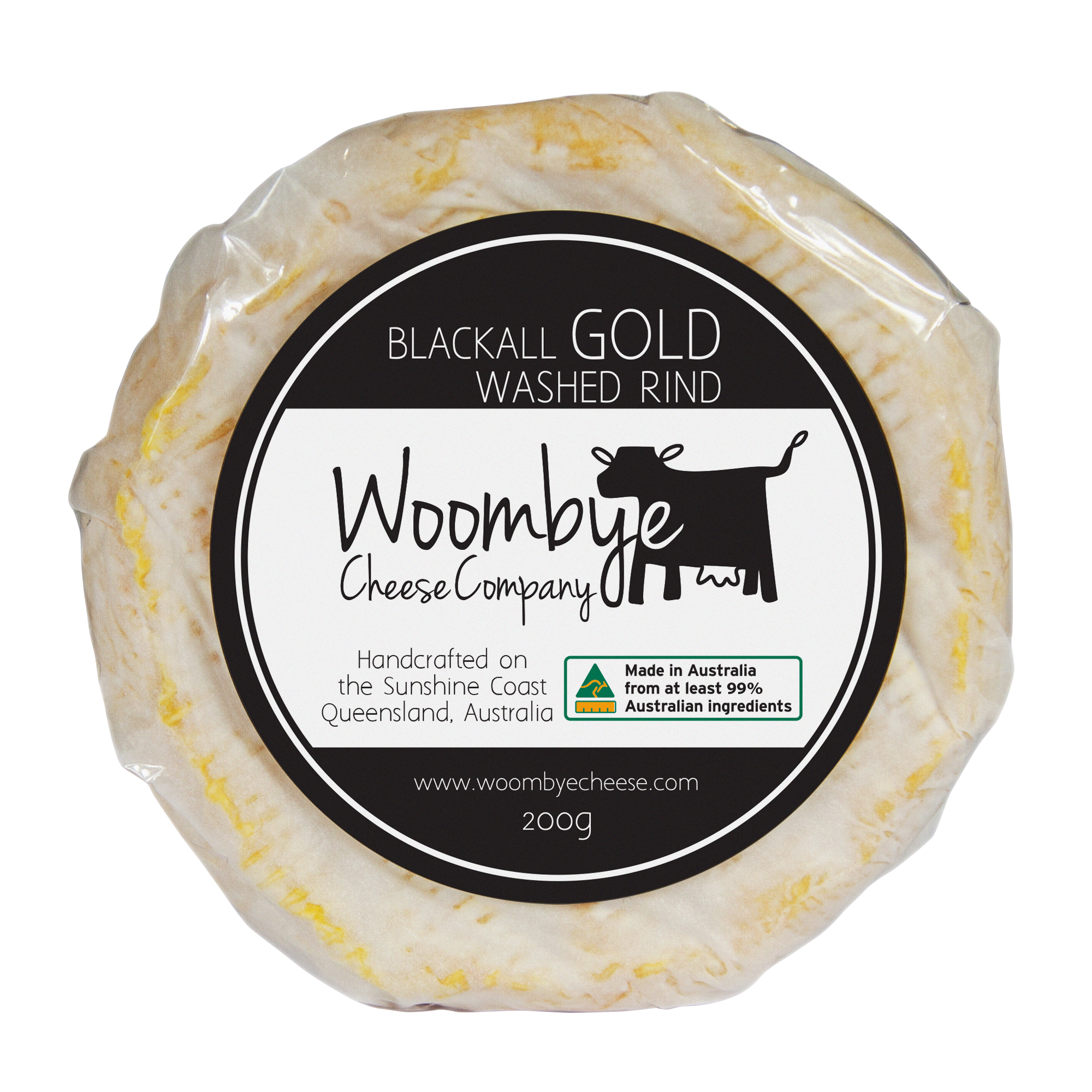 Waheed Rind 2 Blackall Gold Washed Rind 200G – Woombye Cheese