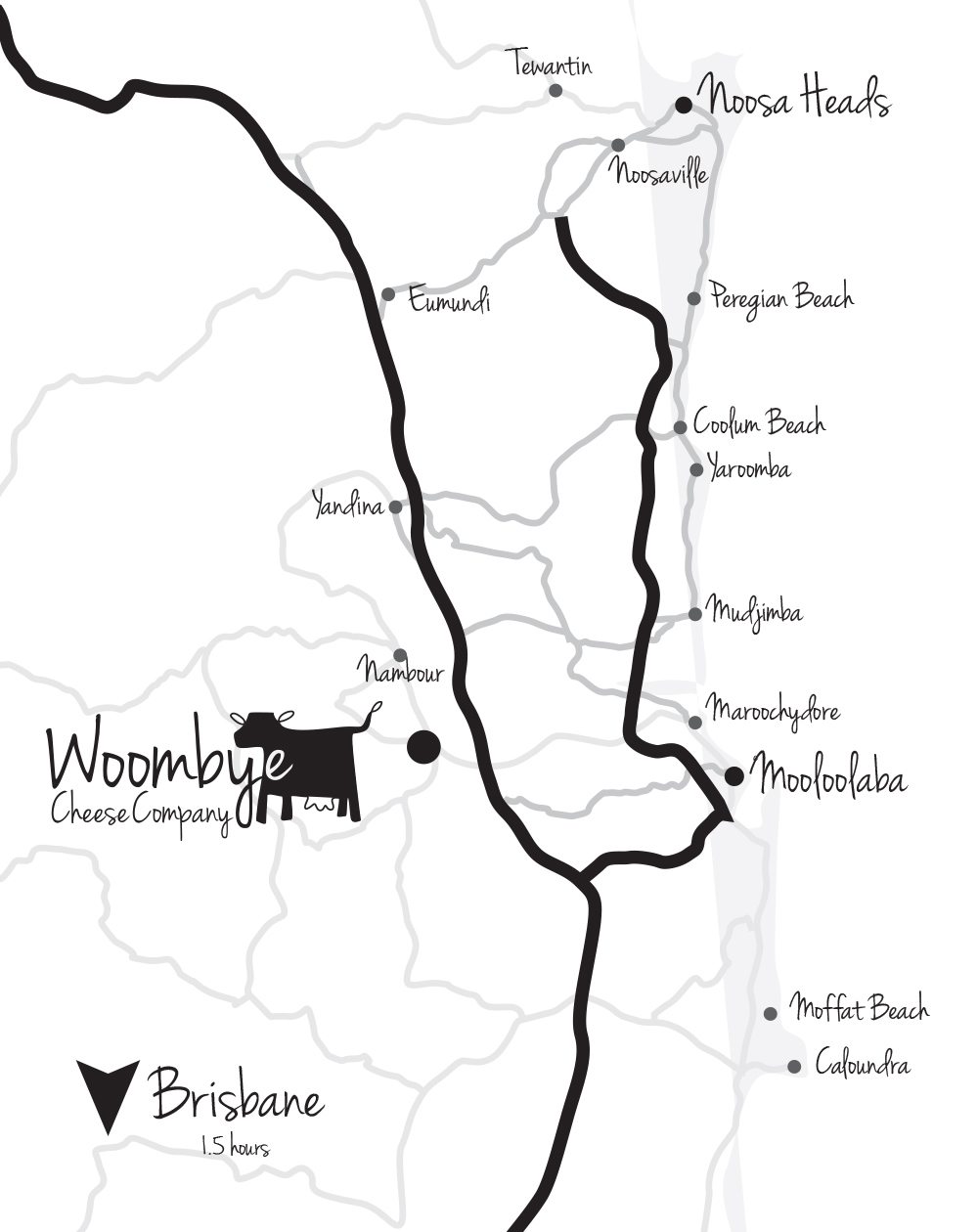 Woombye Map